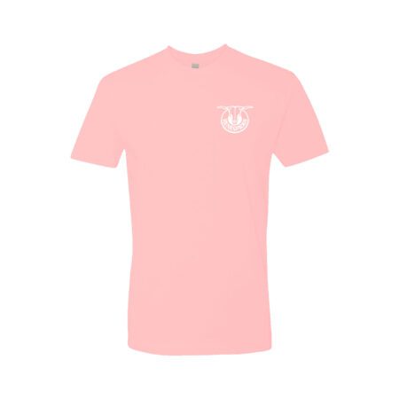 Pink Tee with White